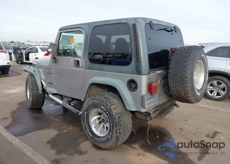 2000 Jeep Wrangler Sport z USA, uszkodzony, nr VIN 1J4FA49S7YP742444